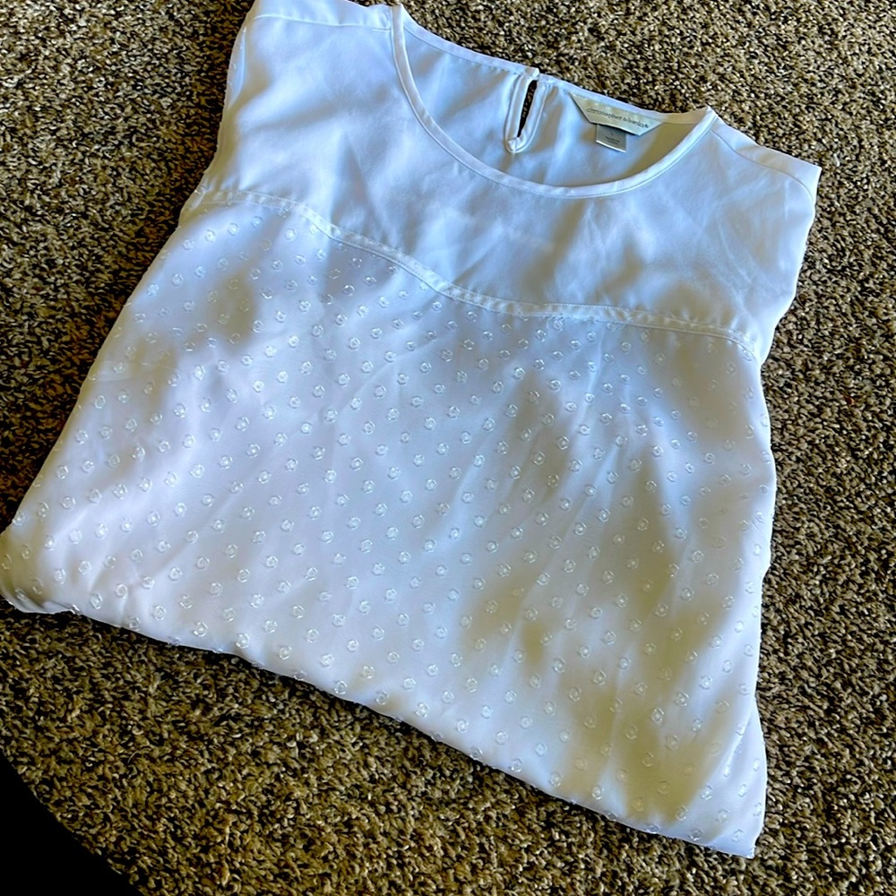 Christopher and Banks white blouse